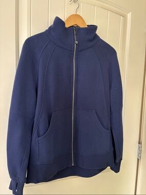 lululemon athletica Navy Blue Full-Zip Funnel Neck Long